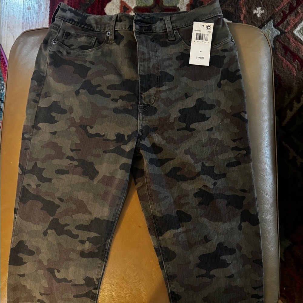 Barba High Waist Camouflage Trousers